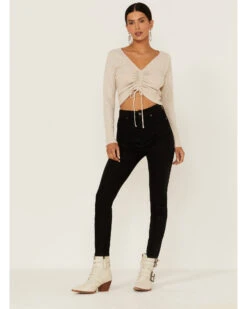 7 For All Mankind Women's Coated High Waist Ankle Skinny Jeans 9 7 For All Mankind Women's Coated High Waist Ankle Skinny Jeans -Country Clothing Store 2000364282 001 P1