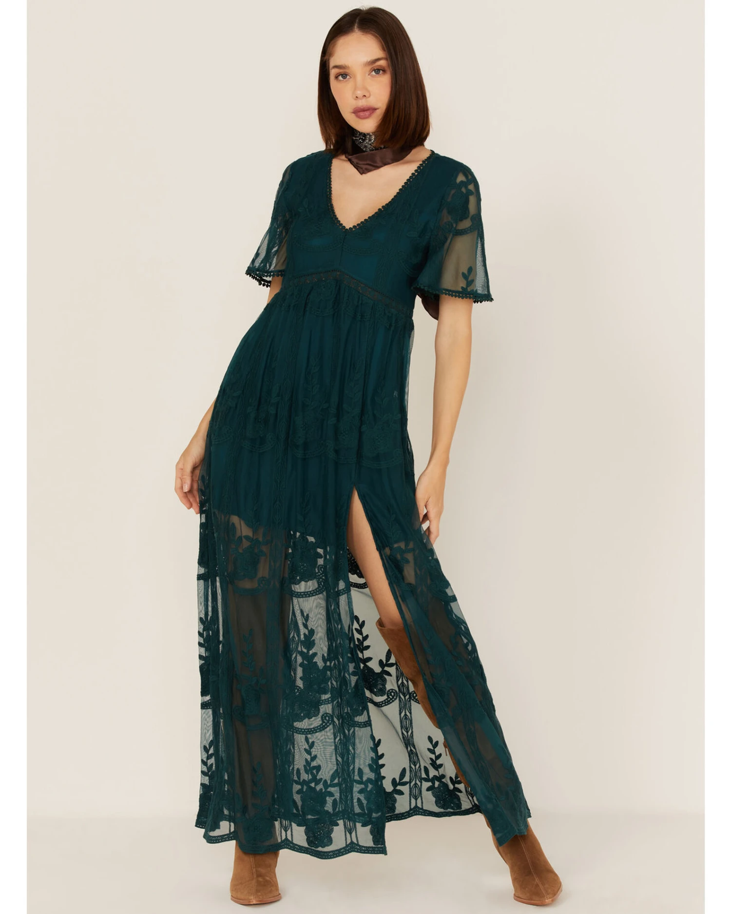 Shyanne Women's Lace Maxi Dress 3 Shyanne Women's Lace Maxi Dress