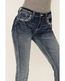 Grace In LA Women's Sequin Flap Pocket Light Wash Bootcut Jeans 9 Grace In LA Women's Sequin Flap Pocket Light Wash Bootcut Jeans -Country Clothing Store 2000365104 400 P4