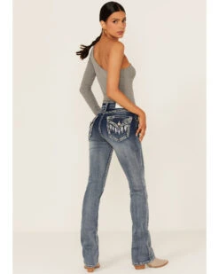 Grace In LA Women's Sequin Flap Pocket Bootcut Jeans 9 Grace In LA Women's Sequin Flap Pocket Bootcut Jeans -Country Clothing Store 2000365105 400 P3