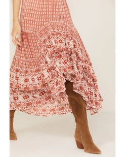 Talisman Women's Sassy Print Ruffle Midi Skirt -Country Clothing Store 2000365268 600 P2