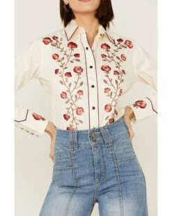 Rockmount Ranchwear Women's Vintage Thistle Floral Embroidery Pearl Snap Western Shirt 7 Rockmount Ranchwear Women's Vintage Thistle Floral Embroidery Pearl Snap Western Shirt -Country Clothing Store 2000365331 103 P2