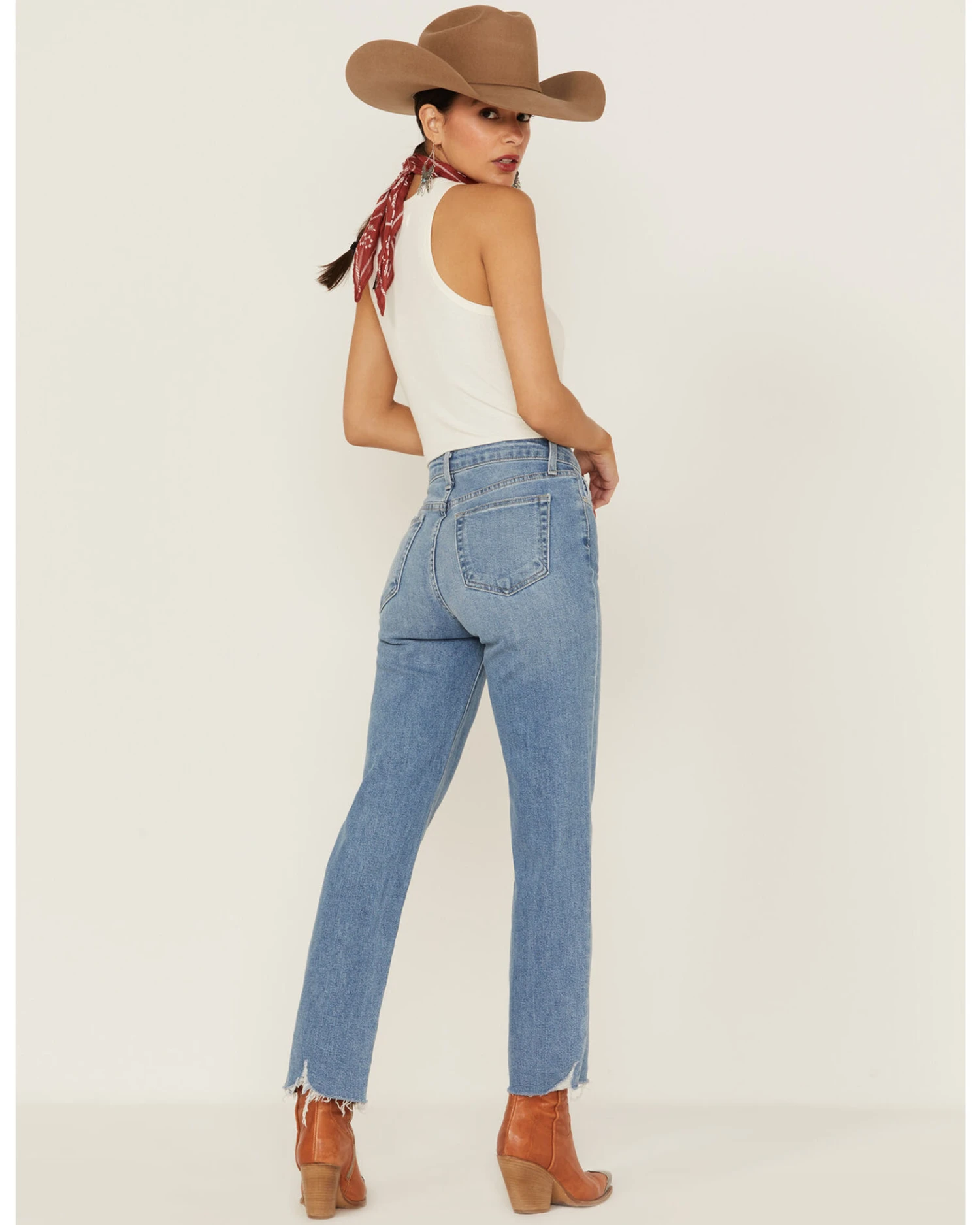 Just Black Denim Women's Vintage Straight Denim Jeans 5 Just Black Denim Women's Vintage Straight Denim Jeans - Image 3