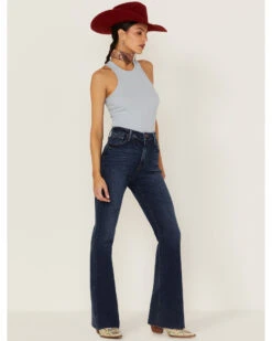 Just Black Denim Women's High Rise Vintage Wide Leg Flare Jeans -Country Clothing Store 2000365694 400 P1