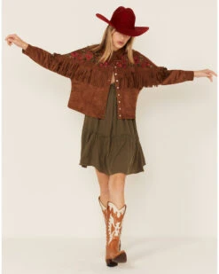 Maggie Sweet Women's Tango Floral Fringe Jacket -Country Clothing Store 2000365858 280 P2