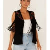 Maggie Sweet Women's Guajira Floral Fringe Vest -Country Clothing Store 2000365859 001 P1