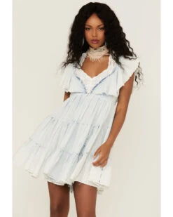 Free People Women's Undone Tiered Mini Dress -Country Clothing Store 2000366142 400 P1