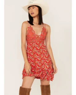 Free People Women's Adella Floral Print Sleeveless Slip Dress -Country Clothing Store 2000366152 600 P1