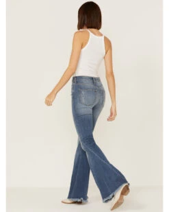 Sneak Peek Women's High Rise Super Flare Raw Hem Jeans -Country Clothing Store 2000366402 400 P3