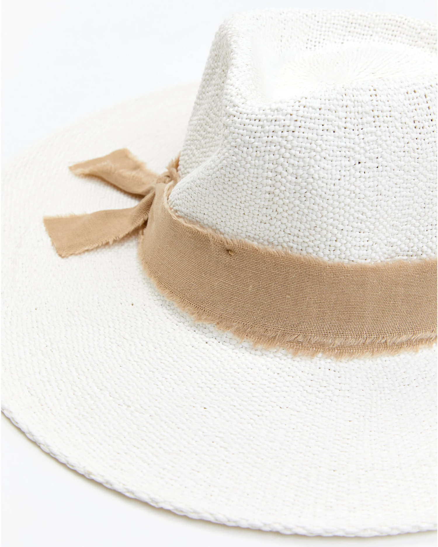 Nikki Beach Women's Shea Linen Trim Band Toyo Straw Fashion Rancher Hat 4 Nikki Beach Women's Shea Linen Trim Band Toyo Straw Fashion Rancher Hat - Image 2