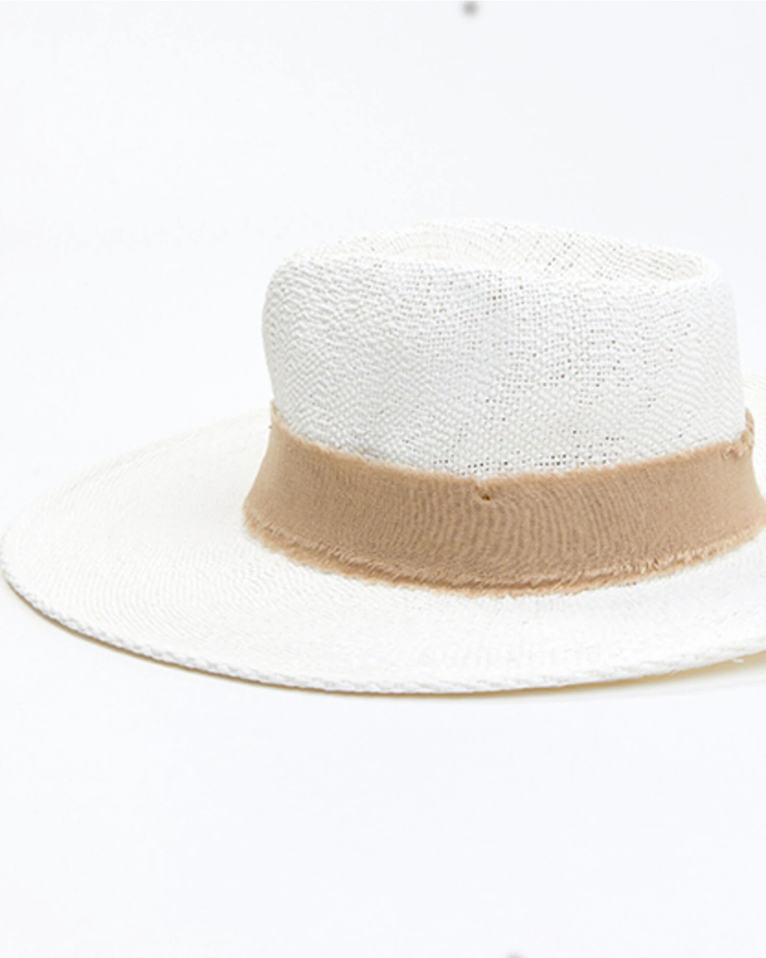 Nikki Beach Women's Shea Linen Trim Band Toyo Straw Fashion Rancher Hat 5 Nikki Beach Women's Shea Linen Trim Band Toyo Straw Fashion Rancher Hat - Image 3