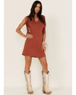 Idyllwind Women's Countrywood Jersey Fringe Dress 7 Idyllwind Women's Countrywood Jersey Fringe Dress -Country Clothing Store 2000366764 202 P2