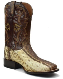 Dan Post Men's Karung Snake Brown Exotic Western Boots - Broad Square Toe -Country Clothing Store 2000366820 200 P1