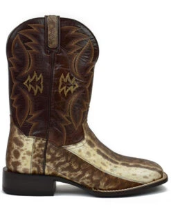 Dan Post Men's Karung Snake Brown Exotic Western Boots - Broad Square Toe -Country Clothing Store 2000366820 200 P2