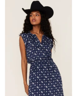 Stetson Women's Ditsy Floral Paisley Print Ruffle Flounce Midi Dress -Country Clothing Store 2000366898 400 P2