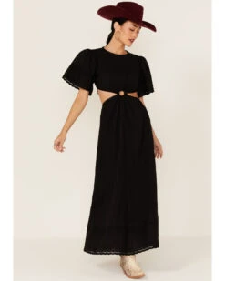 Maia Bergman Women's Crochet Eyelet Open Back Maxi Dress -Country Clothing Store 2000367309 410 P1