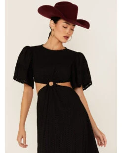 Maia Bergman Women's Crochet Eyelet Open Back Maxi Dress -Country Clothing Store 2000367309 410 P2