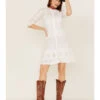 Maia Bergman Women's Vera Eyelet Lace Long Sleeve Dress -Country Clothing Store 2000367312 100 P2