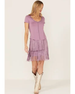 Idyllwind Women's Fringe Faux Suede Skirt 9 Idyllwind Women's Fringe Faux Suede Skirt -Country Clothing Store 2000367319 570 P1