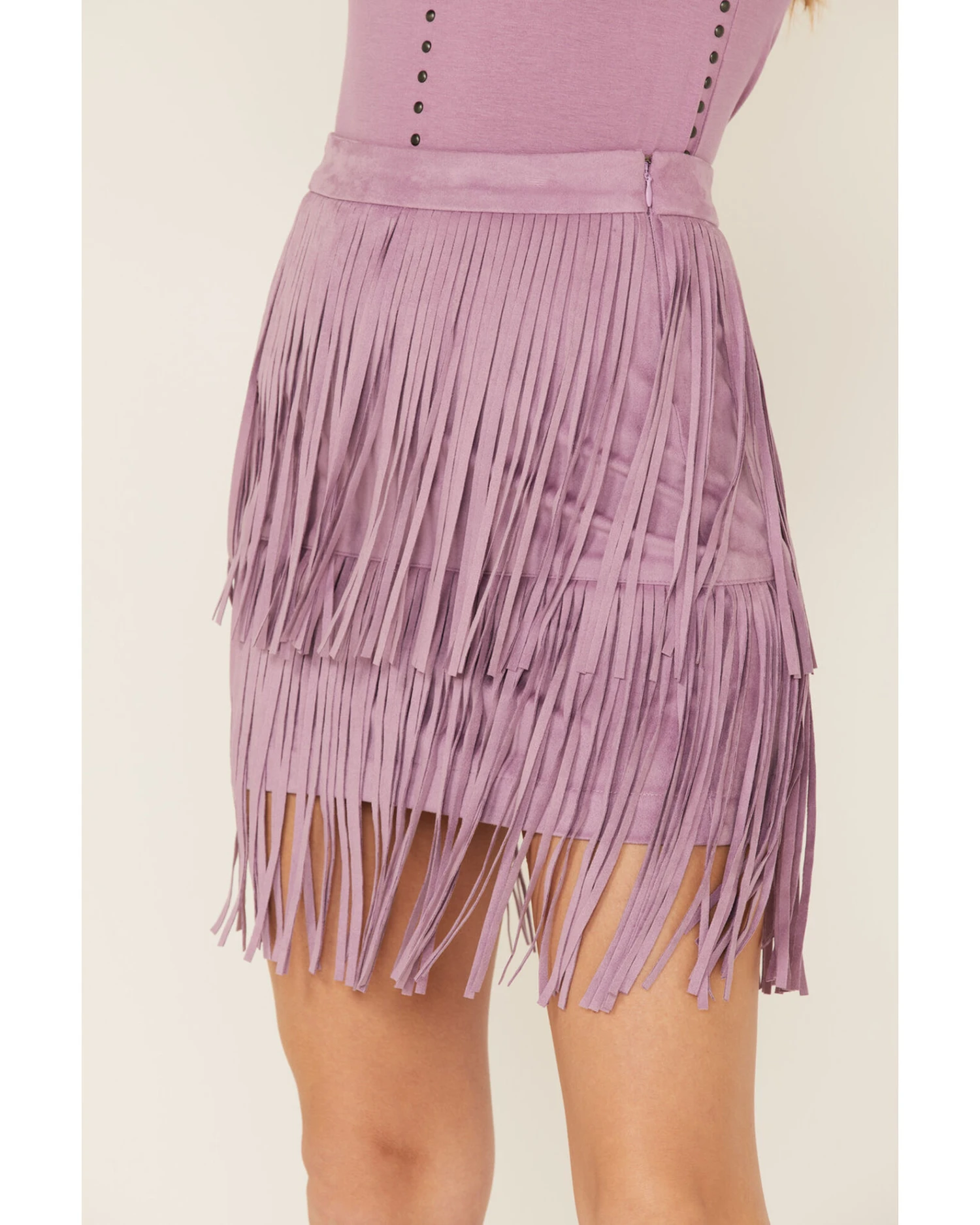Idyllwind Women's Fringe Faux Suede Skirt 5 Idyllwind Women's Fringe Faux Suede Skirt - Image 3