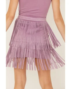 Idyllwind Women's Fringe Faux Suede Skirt