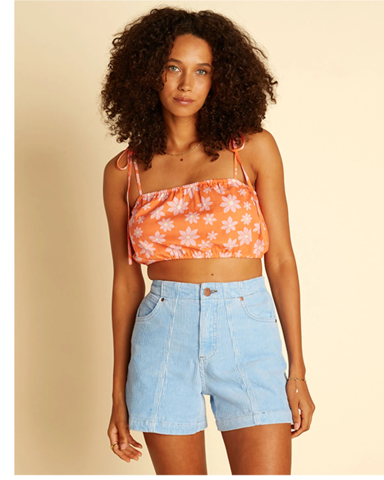 Billabong X Wrangler Women's High Rise According To Corduroy Shorts 3 Billabong X Wrangler Women's High Rise According To Corduroy Shorts