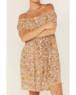 Patrons Of Peace Women's Redondo Floral Print Off Shoulder Dress 9 Patrons Of Peace Women's Redondo Floral Print Off Shoulder Dress -Country Clothing Store 2000368137 800 P3
