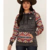 Hooey Women's Southwestern Contrast Print Summit Hoodie 1 Hooey Women's Southwestern Contrast Print Summit Hoodie -Country Clothing Store 2000369085 022 P1