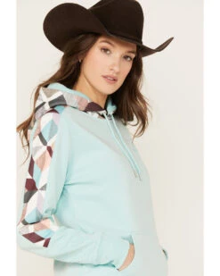Hooey Women's Southwestern Print Contrast Canyon Hoodie -Country Clothing Store 2000369089 400 P2