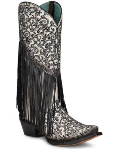 Corral Women's Glitter Fringe Western Boots - Snip Toe -Country Clothing Store 2000370785 944 P1