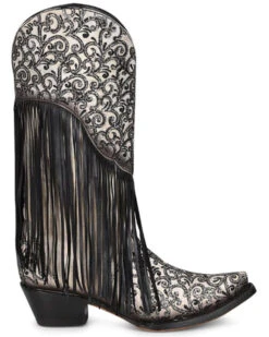Corral Women's Glitter Fringe Western Boots - Snip Toe -Country Clothing Store 2000370785 944 P2
