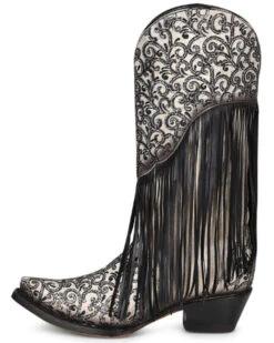 Corral Women's Glitter Fringe Western Boots - Snip Toe -Country Clothing Store 2000370785 944 P3