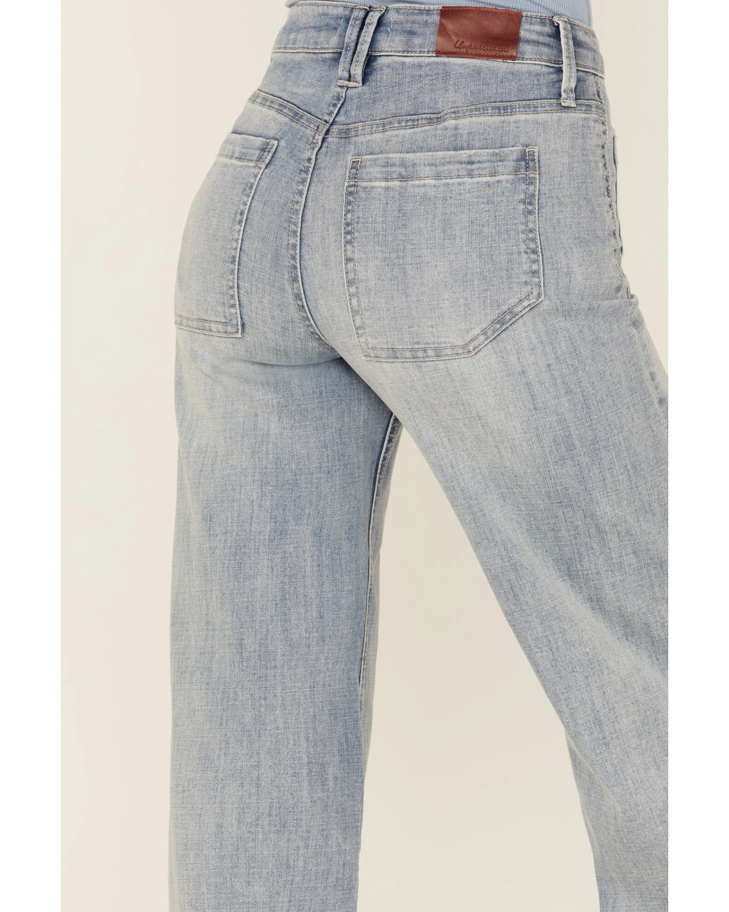 Unpublished Denim Women's Greta Lotus Crop Wide Jeans 3 Unpublished Denim Women's Greta Lotus Crop Wide Jeans