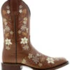 Botas Caborca For Liberty Black Women's Floral Embroidered Western Boots - Square Toe -Country Clothing Store 2000370990 280 P2