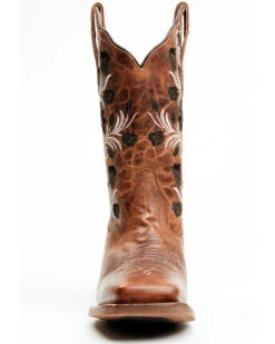 Dan Post Women's Athena Floral Embroidered Western Performance Boots - Broad Square Toe -Country Clothing Store 2000371101 280 P4