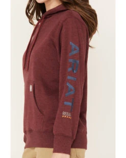 Ariat Women's Rebar Logo Sleeve Graphic Work Hooded Sweatshirt -Country Clothing Store 2000372132 603 P3