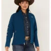Ariat Women's Southwestern Logo New Team Softshell Jacket -Country Clothing Store 2000372245 400 P1
