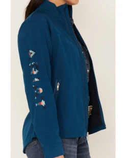 Ariat Women's Southwestern Logo New Team Softshell Jacket -Country Clothing Store 2000372245 400 P3