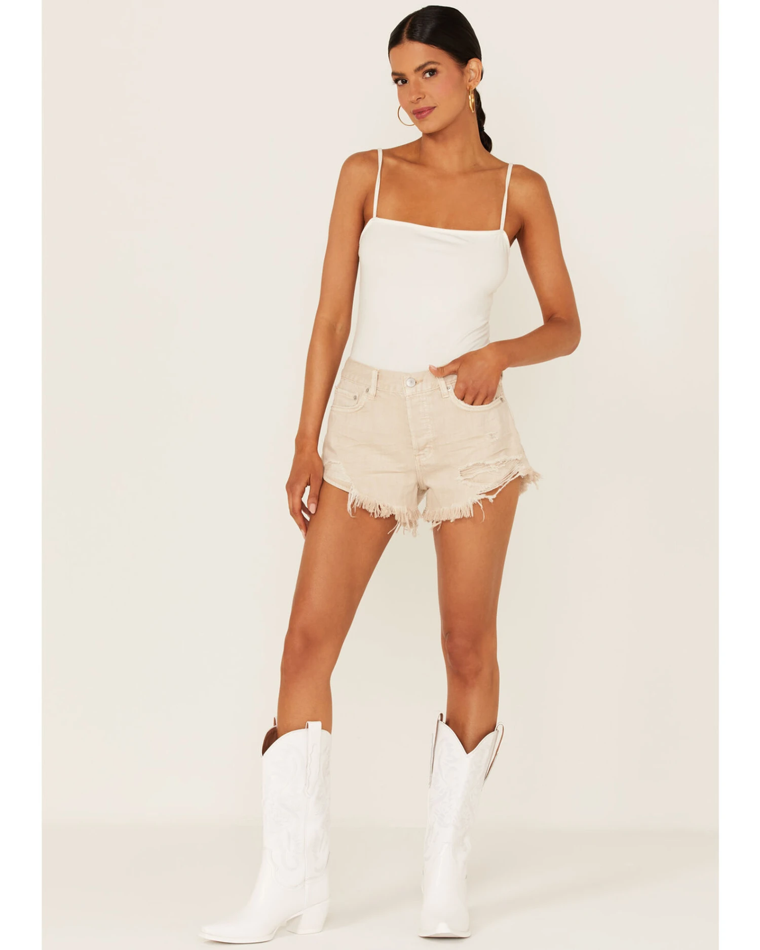 Free People Women's Loving Good Vibrations Shorts 4 Free People Women's Loving Good Vibrations Shorts - Image 2