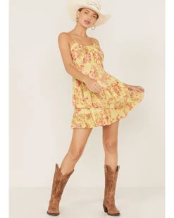 Band Of The Free Women's Love Child Floral Print Tiered Dress -Country Clothing Store 2000372371 700 P1