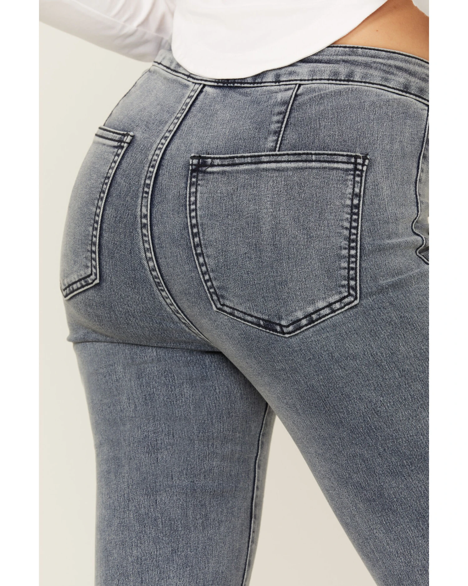 Free People Women's Just Float On Cloudy Indigo Flare Jeans 4 Free People Women's Just Float On Cloudy Indigo Flare Jeans - Image 2