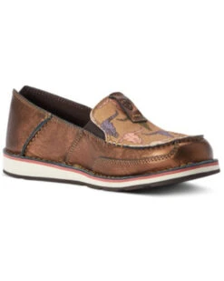 Ariat Women's Metallic Steerhead Print Casual Slip-On Cruiser - Moc Toe -Country Clothing Store 2000372419 650 P1
