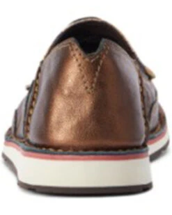 Ariat Women's Metallic Steerhead Print Casual Slip-On Cruiser - Moc Toe -Country Clothing Store 2000372419 650 P3