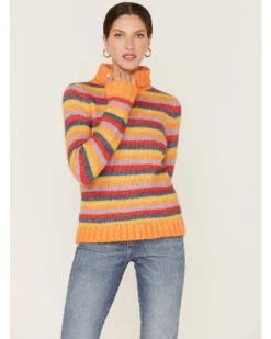 Wrangler Women's Stripe Knit Turtleneck Sweater -Country Clothing Store 2000372607 800 P1