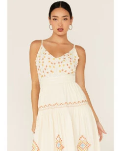 Miss Me Women's Southwestern Embroidered Tiered Midi Dress -Country Clothing Store 2000372852 110 P2