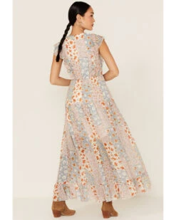 Miss Me Women's Floral Print Patchwork Maxi Dress -Country Clothing Store 2000372854 103 P4