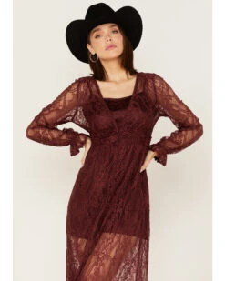 Shyanne Women's Floral Lace Duster Dress -Country Clothing Store 2000373015 646 P2