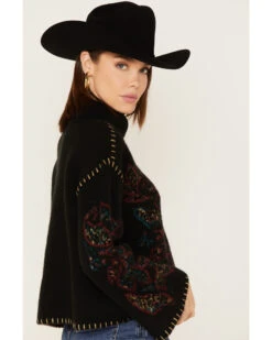 Shyanne Women's Paisley Knit Turtleneck Sweater -Country Clothing Store 2000373039 001 P2