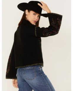 Shyanne Women's Paisley Knit Turtleneck Sweater -Country Clothing Store 2000373039 001 P4