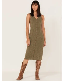 Cleo + Wolf Women's Ribbed Tank Midi Dress -Country Clothing Store 2000373299 370 P1